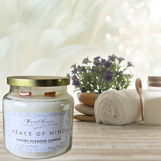 Signature Luxury Candle 15 oz, Peace of Mind